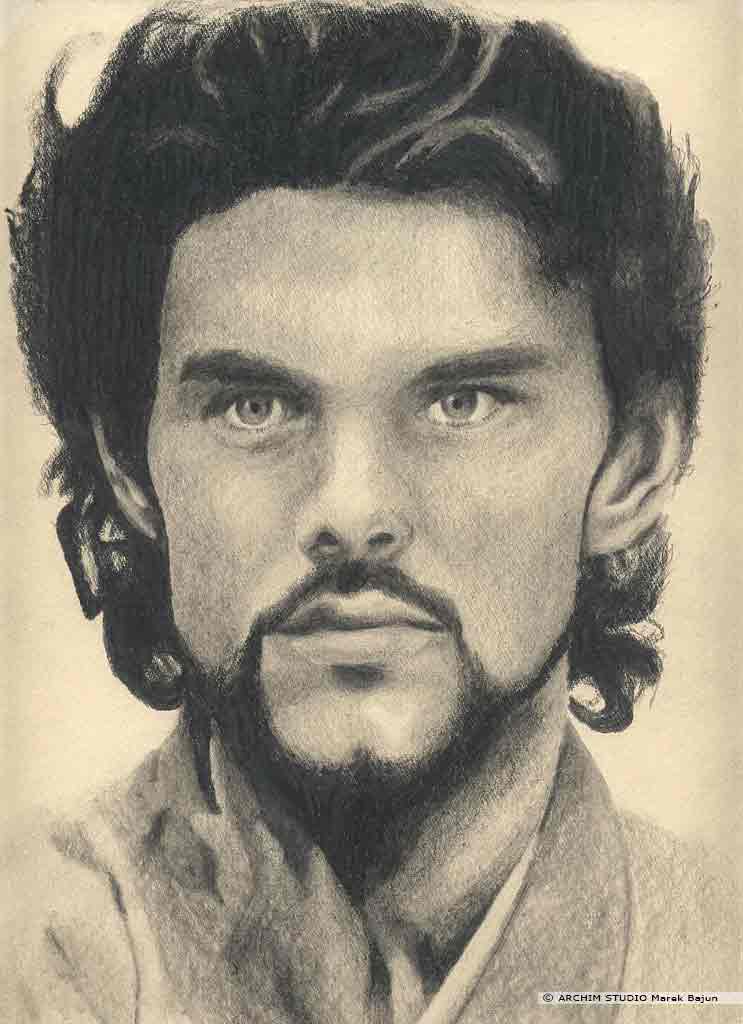 Ken Marshall portret narysowany ołówkiem