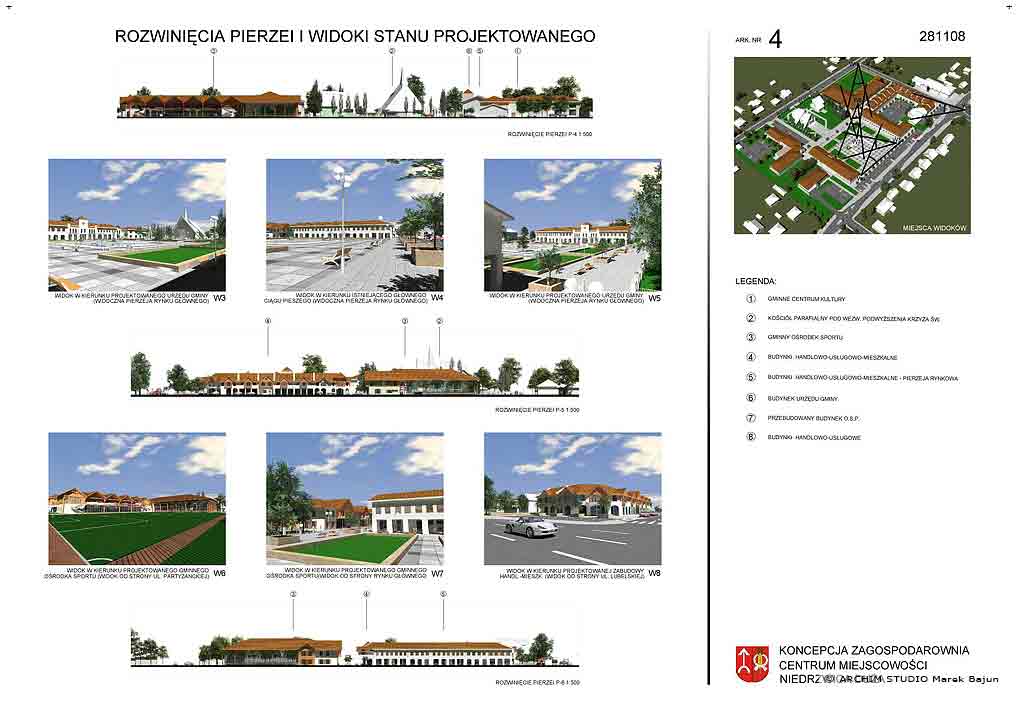 Koncepcja zagospodarowania centrum miejscowości Niedrzwica Duża