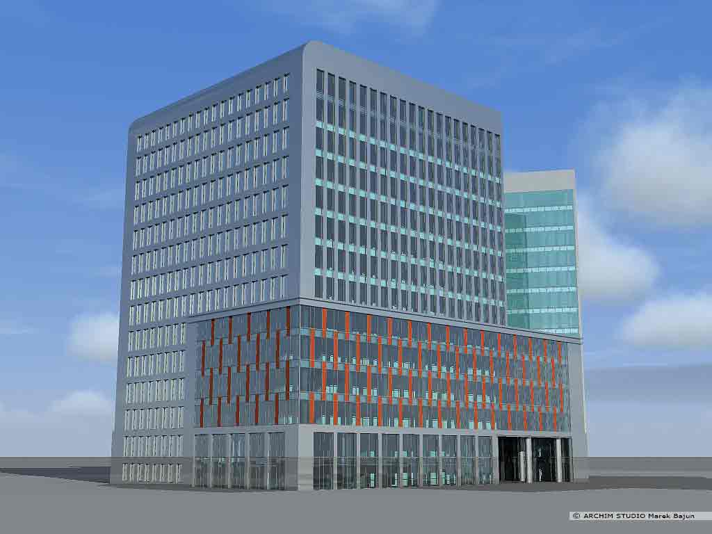 Projekt budynku biurowego