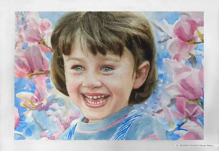Portret w magnoliach